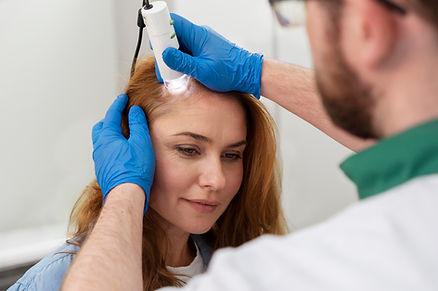 During FUE Hair Transplant Procedure