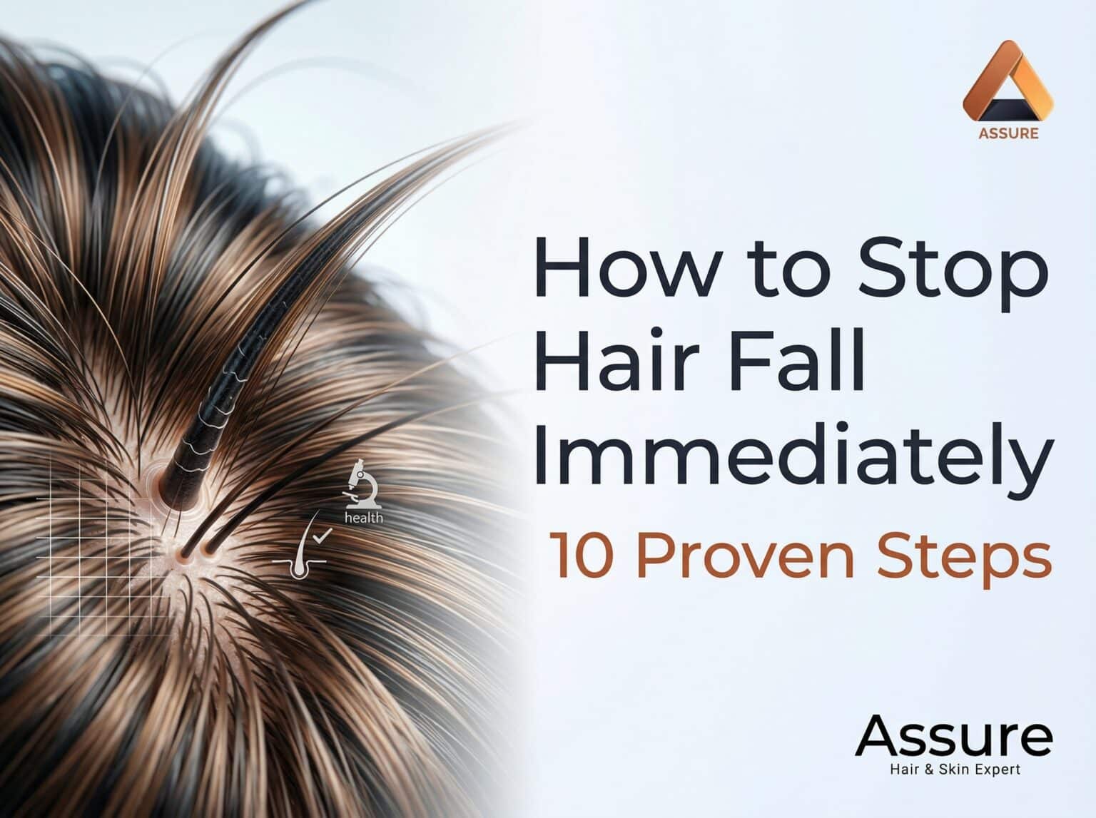 Stop Falling How to Stop Hair Fall Immediately: 10 Proven Steps | Assure Clinic