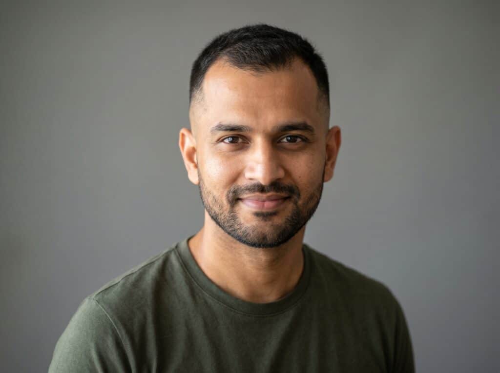 Crew cut hairstyle for men with a receding hairline