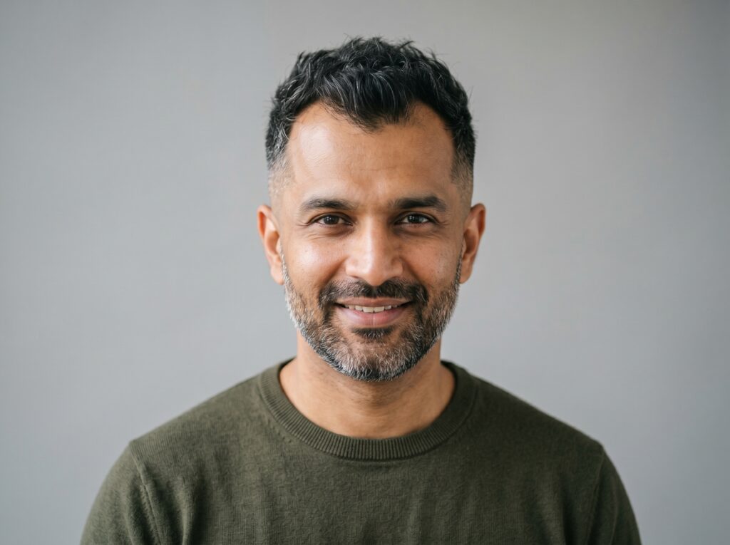 Short textured crop hairstyle for a receding hairline