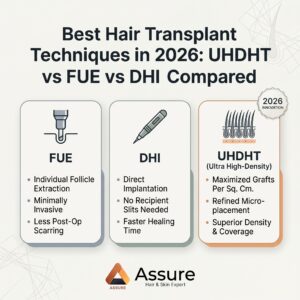 Best Hair Transplant Techniques in 2026: UHDHT vs FUE vs DHI Compared